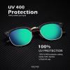 image:imageKALIYADI Polarized Sunglasses for Men and Women SemiRimless Frame Driving Sun glasses UV BlockingA262 Pack Matte Black  Black  Silver Rim  Matte Tortoise  Green  Gold Rim
