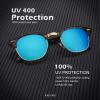image:imageKALIYADI Polarized Sunglasses for Men and Women SemiRimless Frame Driving Sun glasses UV BlockingE8glass Lens  Non Polarized Glossy Tortoise  Blue  Gold Rim