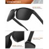 image:imageKALIYADI Polarized Sunglasses for Men and Women Vintage Style Sun Glasses for Fishing Running Driving with UV Protection2 Pack Grey  Red RivetGrey  Black Rivet