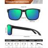 image:imageKALIYADI Polarized Sunglasses for Men and Women Vintage Style Sun Glasses for Fishing Running Driving with UV Protection3 Pack BlackGreenNight Vision