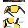 image:imageKALIYADI Polarized Sunglasses for Men and Women Vintage Style Sun Glasses for Fishing Running Driving with UV Protection3 Pack BlackGreenNight Vision