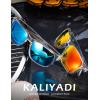 image:imageKALIYADI Polarized Sunglasses for Men and Women Vintage Style Sun Glasses for Fishing Running Driving with UV Protection3 Pack Clear Frame GreyGreenRed
