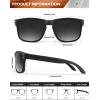 image:imageKALIYADI Polarized Sunglasses for Men and Women Vintage Style Sun Glasses for Fishing Running Driving with UV Protection3 Pack Gradient Grey  Silver Rivet