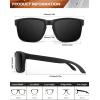 image:imageKALIYADI Polarized Sunglasses for Men and Women Vintage Style Sun Glasses for Fishing Running Driving with UV Protection3 Pack Grey  Silver Rivet
