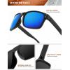 image:imageKALIYADI Polarized Sunglasses for Men and Women Vintage Style Sun Glasses for Fishing Running Driving with UV Protection3 Pack GreyDark BlueOrange