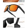 image:imageKALIYADI Polarized Sunglasses for Men and Women Vintage Style Sun Glasses for Fishing Running Driving with UV Protection3 Pack GreyGreenRed