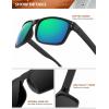 image:imageKALIYADI Polarized Sunglasses for Men and Women Vintage Style Sun Glasses for Fishing Running Driving with UV Protection3 Pack GreyGreenSilver