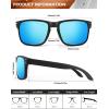 image:imageKALIYADI Polarized Sunglasses for Men and Women Vintage Style Sun Glasses for Fishing Running Driving with UV Protection3 Pack GreyIce BlueGreen