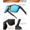 image:imageKALIYADI Polarized Sunglasses for Men and Women Vintage Style Sun Glasses for Fishing Running Driving with UV Protection3 Pack GreyIce BlueNight Vision