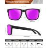 image:imageKALIYADI Polarized Sunglasses for Men and Women Vintage Style Sun Glasses for Fishing Running Driving with UV Protection3 Pack GreyOrangeFuchsia