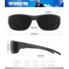 image:imageKALIYADI Polarized SunglassesforMen Sports Sunglasses Mens Sun Glasses with UV400 for Running Fishing GolfA05blackice Bluetea