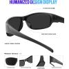 image:imageKALIYADI Polarized SunglassesforMen Sports Sunglasses Mens Sun Glasses with UV400 for Running Fishing GolfA05blackice Bluetea