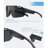 image:imageKALIYADI Polarized Youth Baseball Sunglasses Kids Sunglasses for Boys Girls Sports Cycling Running UV400 Protection Age 614A03blackdark Bluered