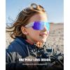 image:imageKALIYADI Polarized Youth Baseball Sunglasses Kids Sunglasses for Boys Girls Sports Cycling Running UV400 Protection Age 614A09blackwhiteIce Bluepink