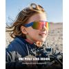 image:imageKALIYADI Polarized Youth Baseball Sunglasses Kids Sunglasses for Boys Girls Sports Cycling Running UV400 Protection Age 614A12blackpinkblueRed