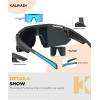 image:imageKALIYADI Polarized Youth Baseball Sunglasses Kids Sunglasses for Boys Girls Sports Cycling Running UV400 Protection Age 614C01greyred