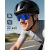 image:imageKALIYADI PolarizedSunglasses Men Polarized CyclingSunglasses Sports Sun Glasses for Running Cycling UV400 ProtectionA02blackice Bluered