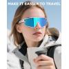 image:imageKALIYADI PolarizedSunglasses Men Polarized CyclingSunglasses Sports Sun Glasses for Running Cycling UV400 ProtectionA05blackice Bluedark Blue