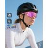 image:imageKALIYADI PolarizedSunglasses Men Polarized CyclingSunglasses Sports Sun Glasses for Running Cycling UV400 ProtectionA09whiteGreywhiteIce Bluepink
