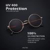 image:imageKALIYADI Round Polarized Sunglasses for Men Women Retro Metal Hippie Circle Style Sun Glasses UV ProtectionB21golden Frame Brown Lens  Golden Frame Red Lens
