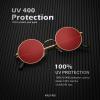 image:imageKALIYADI Round Polarized Sunglasses for Men Women Retro Metal Hippie Circle Style Sun Glasses UV ProtectionB21golden Frame Brown Lens  Golden Frame Red Lens