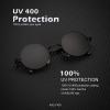 image:imageKALIYADI Round Polarized Sunglasses for Men Women Retro Metal Hippie Circle Style Sun Glasses UV ProtectionB24black  Golden Frame Clear Purple Lens