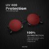 image:imageKALIYADI Round Polarized Sunglasses for Men Women Retro Metal Hippie Circle Style Sun Glasses UV ProtectionC38black Black  Golden Black  Black Red