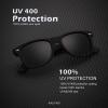 image:imageKALIYADI Sunglasses Men Polarized Sunglasses for Men Women Unisex SemiRimless Frame Retro Driving Sun Glasses UV BlockingB04 2 Pack Black Black