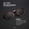 image:imageKALIYADI Sunglasses Men Polarized Sunglasses for Men Women Unisex SemiRimless Frame Retro Driving Sun Glasses UV BlockingD043 Pack Tortoise G15Silver BlackBrown