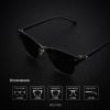 image:imageKALIYADI Sunglasses Men Polarized Sunglasses for Men Women Unisex SemiRimless Frame Retro Driving Sun Glasses UV BlockingD043 Pack Tortoise G15Silver BlackBrown