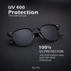 image:imageKALIYADI Sunglasses Men Polarized Sunglasses for Men Women Unisex SemiRimless Frame Retro Driving Sun Glasses UV BlockingD093 Pack Golden BlackBlackTortoise Brown