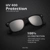 image:imageKALIYADI Sunglasses Men Polarized Sunglasses for Men Women Unisex SemiRimless Frame Retro Driving Sun Glasses UV BlockingD103 Pack Black Frame Gradient BlackBlueSilver