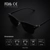image:imageKALIYADI Sunglasses Men Polarized Sunglasses for Men Women Unisex SemiRimless Frame Retro Driving Sun Glasses UV BlockingD103 Packtortoise BlueBlackSilver Black