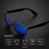 image:imageKALIYADI Sunglasses Men Polarized Sunglasses for Men Women Unisex SemiRimless Frame Retro Driving Sun Glasses UV BlockingD143 Pack BlueGreen BlueOrange