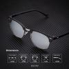 image:imageKALIYADI Sunglasses Men Polarized Sunglasses for Men Women Unisex SemiRimless Frame Retro Driving Sun Glasses UV BlockingD143 Packgolden BlackBlackBlack Silver