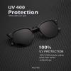 image:imageKALIYADI Sunglasses Men Polarized Sunglasses for Men Women Unisex SemiRimless Frame Retro Driving Sun Glasses UV BlockingD153 Pack Matte BlackMatte BlackGlossy Black