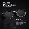 image:imageKALIYADI Sunglasses Men Polarized Sunglasses for Men Women Unisex SemiRimless Frame Retro Driving Sun Glasses UV BlockingD153 Packgolden BlackBlackBlack Blue
