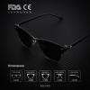 image:imageKALIYADI Sunglasses Men Polarized Sunglasses for Men Women Unisex SemiRimless Frame Retro Driving Sun Glasses UV BlockingD183 PackblackSilver BlackTortoise Brown