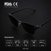 image:imageKALIYADI Sunglasses Men Polarized Sunglasses for Men Women Unisex SemiRimless Frame Retro Driving Sun Glasses UV BlockingE02blackBlackG15Brown