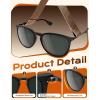 image:imageKALIYADI Sunglasses Womens Polarized WomensSunglasses Trendy Sun Glasses with UV400 Retro Style for Party Beach ShoppingA03 Gradient Brown