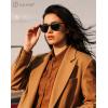 image:imageKALIYADI Sunglasses Womens Polarized WomensSunglasses Trendy Sun Glasses with UV400 Retro Style for Party Beach ShoppingB1 Grey  Brown