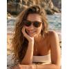 image:imageKALIYADI Sunglasses Womens Polarized WomensSunglasses Trendy Sun Glasses with UV400 Retro Style for Party Beach ShoppingC11 BlackGrey  Transparent PinkChampagne Gold  BlackChampagne Gold