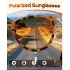 image:imageKALIYADI Sunglasses Womens Polarized WomensSunglasses Trendy Sun Glasses with UV400 Retro Style for Party Beach ShoppingC3 BlackGrey  LeopardGreen  LeopardGradient Brown