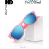 image:imageKALIYADI Sunglasses for Women Men Polarized and UV Protection Classic Rectangle Stylish Fashion Sun glasses3 PACK Matte blackgreyampTransparentpinkampPinkice blue