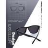 image:imageKALIYADI Sunglasses for Women Men Polarized and UV Protection Classic Rectangle Stylish Fashion Sun glasses3 PACK Matte blackgreyampTransparentpinkampPinkice blue