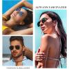 image:imageKALIYADI Sunglasses for Women and Men Polarized Square UV Protection Trendy Metal Frame Hexagon SunglassesB11 2 Pack GoldBlue  GoldPink Hexagonal