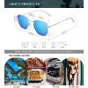 image:imageKALIYADI Sunglasses for Women and Men Polarized Square UV Protection Trendy Metal Frame Hexagon SunglassesB11 2 Pack GoldBlue  GoldPink Hexagonal
