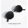 image:imageKALIYADI Sunglasses for Women and Men Polarized Square UV Protection Trendy Metal Frame Hexagon SunglassesB4 2 Pack BlackGrey  GoldBlue Hexagonal