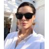 image:imageKALIYADI WomensSunglasses Polarized SunglassesWomens Trendy Retro Sun Glasses with UV Protection for Travel DrivingA14blackIce BluePink