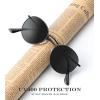 image:imagePremium Circle Sunglasses for Women and Men Classic Round Polarized Sun Glasses Metal Frame with UV Protection BlackGrey  GoldBlue